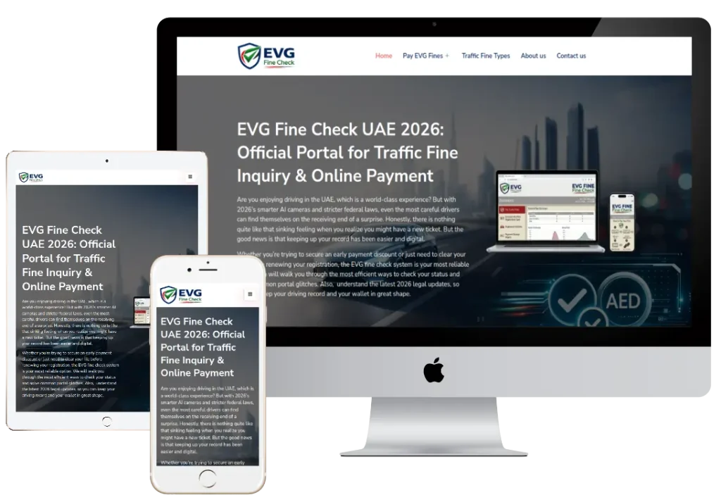 Responsive-display-of-EVG-Fine-Check-UAE-2026-official-portal-on-desktop-tablet-and-smartphone-screens.